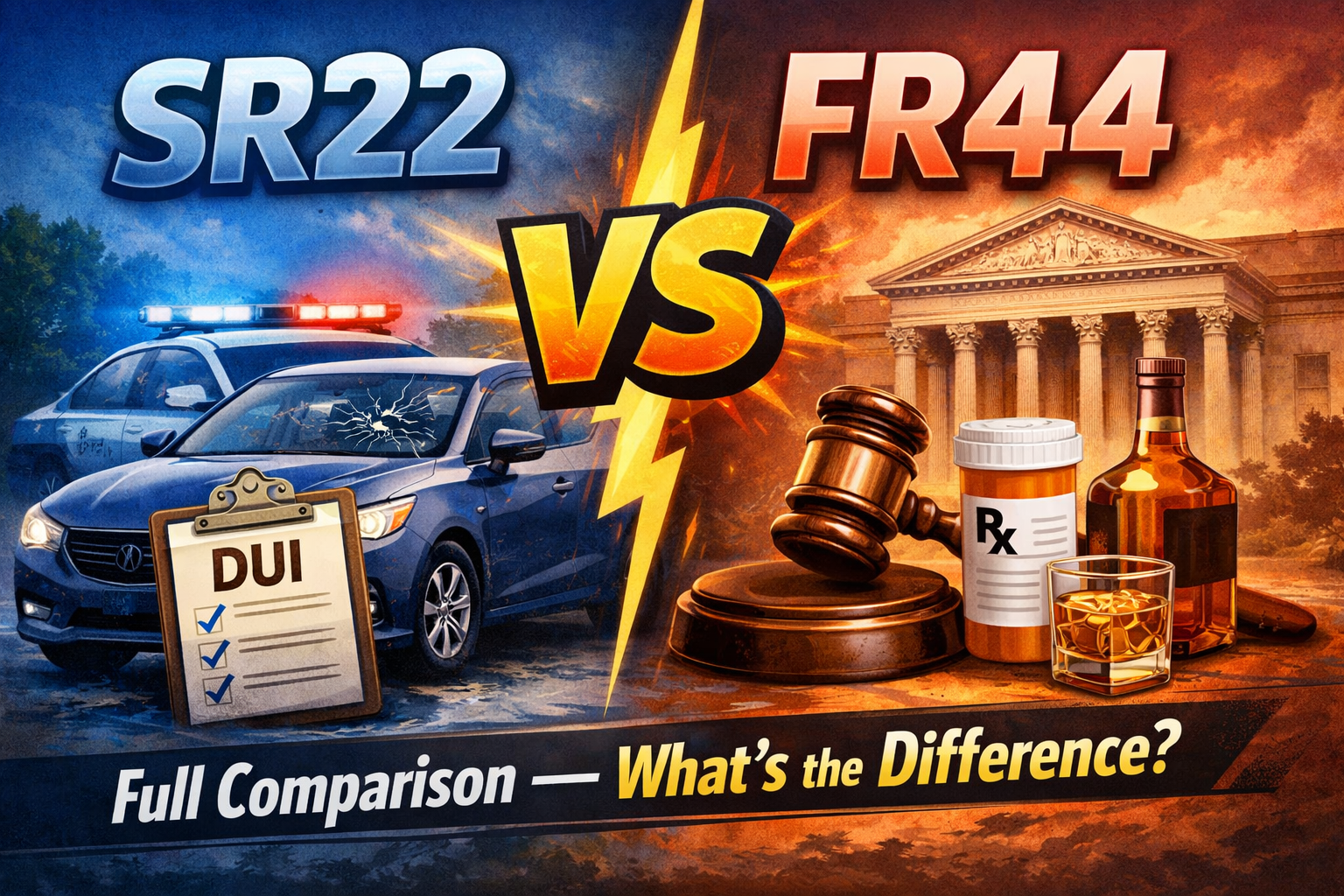 SR22 vs FR44: Full Comparison — What's the Difference?