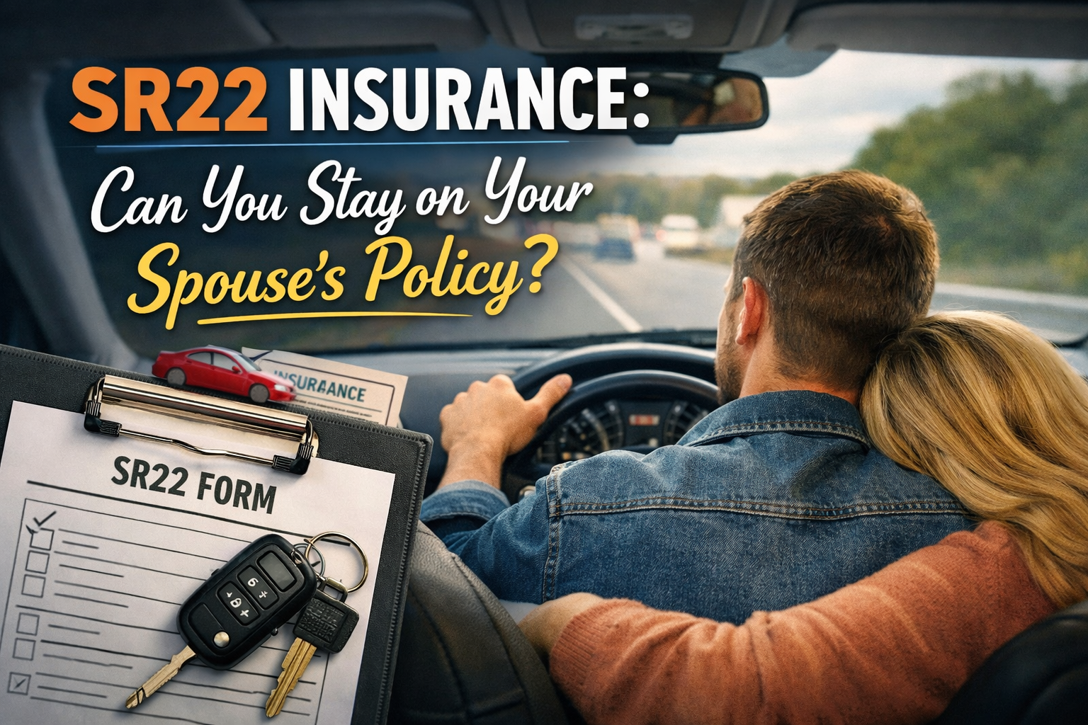 SR22 Insurance: Can You Stay on Your Spouse’s Policy?