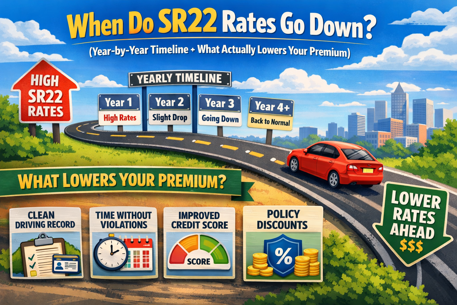 When Do SR22 Rates Go Down?